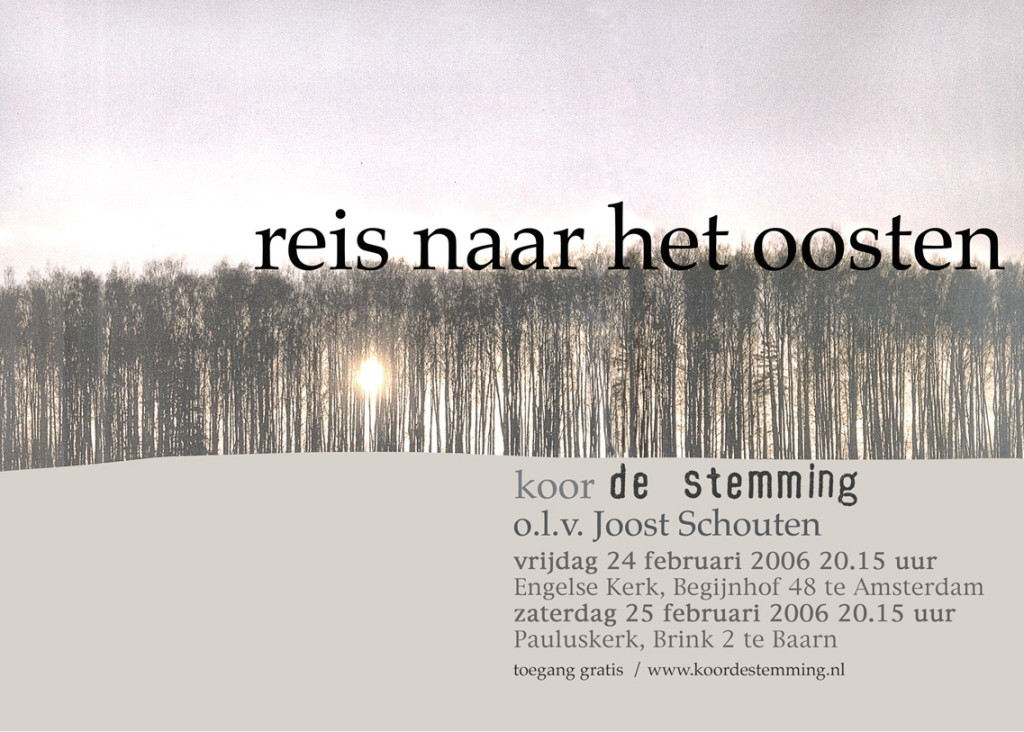poster koor De Stemming 2006